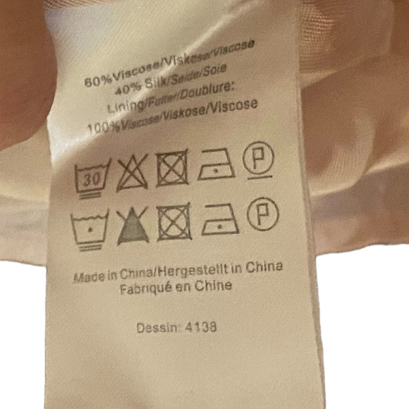 Baum Und Pferdgarten Adamaris Leopard Print Dress Silk Blend  Blue Size 2 - Picture 10 of 10